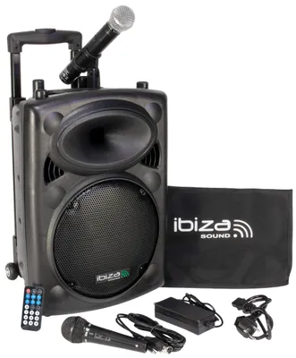 Produktbild von Ibiza Sound PORT10VHF-BT, 1-Weg, 250 W, Schwarz, AC