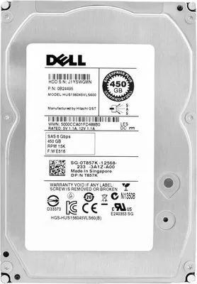 Produktbild von Festplatte Dell 0T857K 450GB 15000Rpm Sas II 3.5" Zoll HUS156045VLS600