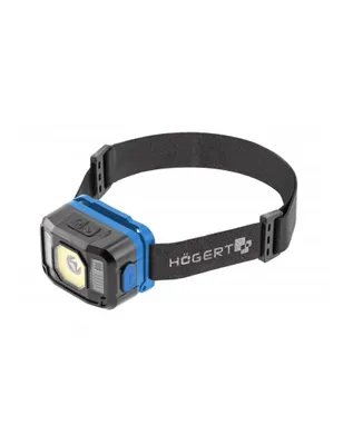 Produktbild von Högert Technik - LED-Stirnlampe USB wiederaufladbar - Superhelle Stirnlampe mit 6 Lichtmodi mit Bewegungssensor - leichte IPX4 wasserdichte - 120 lm - COB 5W - Fallfestigkeit taschenlampe