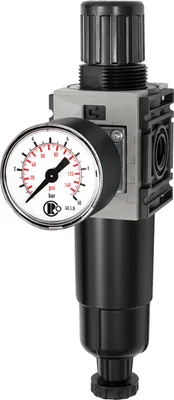 Produktbild von Riegler Filterregler »FUTURA-mini« Metallbeh., Std.mano, HA, G 1/4, 0,5-8