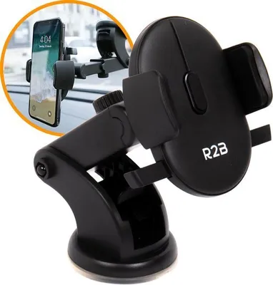 Produktbild von R2B Handyhalterung Auto Saugnapf -  iPhone halterung, KFZ-Halterung, Für Fenster und Armaturenbrett, 360-Grad-Drehfunktion
