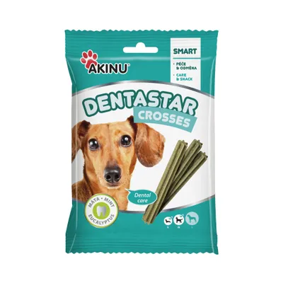 Produktbild von Akinu DENTASTAR Mini pamlsek pro malé a střední psy dentální 110 g 7 ks
