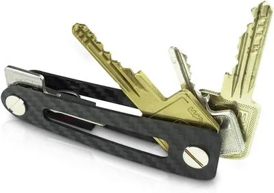 Image de OMEGA-TOOL - Key Organizer en carbone - avec ouvre-bouteille  - dans un coffret cadeau élégant - parfait pour l'homme organisé