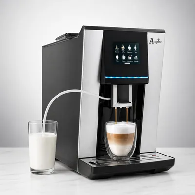 Produktbild von Acopino Vittoria One Touch Kaffeevollautomat–Perfekte Espresso- und Cappuccino-Zubereitung mit Farbdisplay und integriertem Milchsystem