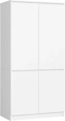 Produktbild von Viertüriger Kleiderschrank 90 cm LOTA - weiß