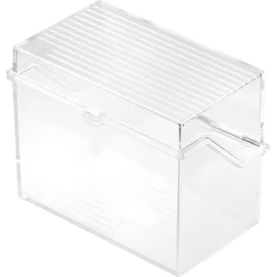 Immagine prodotto di helit H6214602 Klein-Karteikasten A6 quer glasklar unbestückt