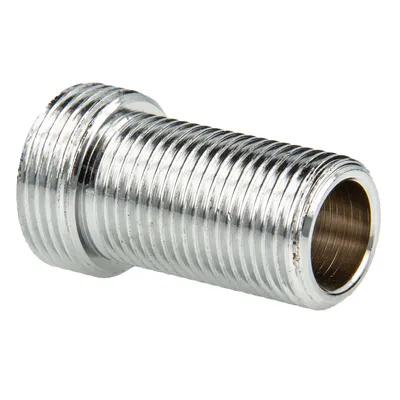 Produktbild von tecuro Reduziernippel für Wandarmaturen 3/4 AG  x 1/2 AG x 45 mm, Messing vernickelt