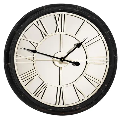 Wandklok 62x7x62 cm Metall/Kunststoff/Glas Analog Mehrfarbig
