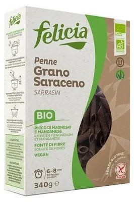 MAKARON GRYCZANY BIO BEZGLUTENOWY RURKI 340G FELICIA
