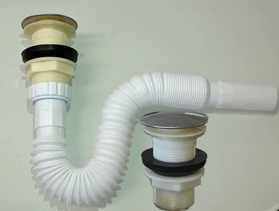 Produktbild von Flexibel Siphon Pop-Up Ablaufgarnitur Ablaufventil Ablauf Abfluß für Waschbecken