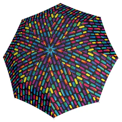 Immagine prodotto di Knirps ombrello tascabile ombrello A.200 Medium Duomatic Create Black colorato