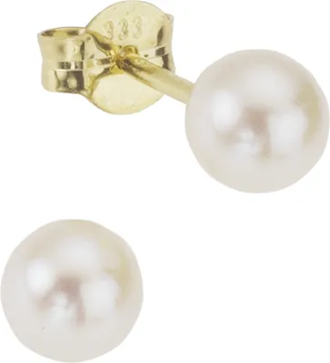 Produktbild von V Ohrstecker 585/- Gold 0,5cm gelb Perle weiß 360320079-1