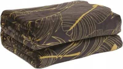 Zdjęcie produktu dla Koc pluszowy narzuta mikrofibra 160 cm x 200 cm wielokolorowy