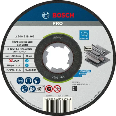 Produktbild von PRO Stainless Steel and Metal X-Lock Trennscheibe, 125x1.6x22.23 mm, ger. 10tlg