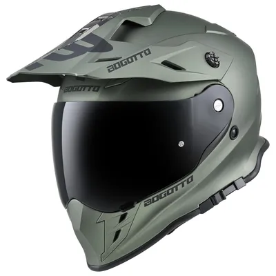 Produktbild von Bogotto H331 Enduro Helm, grün matt, S (55/56)