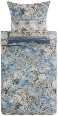Produktbild von Bassetti Satin-Bettwäsche-Garnitur Boboli Farbe HELLBLAU C1 Größe 135x200+80x80 AL