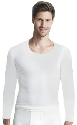 Produktbild von Sangora Angora Herren-Unterhemd, 8010050, L in wollweiß