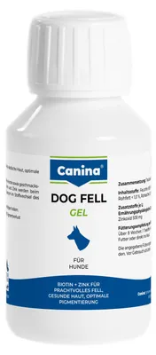 Produktbild von Canina Dog Fellgel, Hund, Flüssigkeit, Haut & Haarkleid, Universal, Vitamin H (Biotin), 100 ml