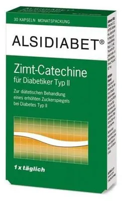 Zdjęcie produktu dla Alsidiabet Cinnamon-Catechins dla diabetyków typu II 1 kapsułka dziennie 30 szt
