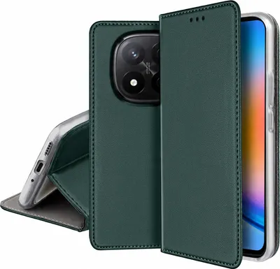 Immagine prodotto di ETUI SKÓRZANE do Xiaomi Redmi Note 14 Pro |Pro+ 5G MAGNETYCZNE TOKRA +FOLIA