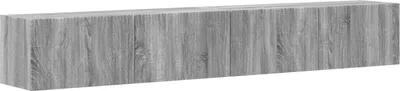 Produktbild von TV-Wandschrank 2 stk. Sonoma-Grau Holzwerkstoff
