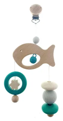 Immagine prodotto di Giocattolo per bambini, forma di trapezio, motivo pesce. Dimensioni: 17x12,2x6 cm. NUOVO