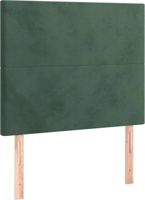 Produktbild von vidaXL Kopfteil Dunkelgrün 90x5x118/128 cm Samt