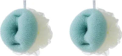 Immagine prodotto di INF Set di Spugne da Bagno Esfolianti su Due Lati - 2 Pezzi per Schiuma Ricca Verde