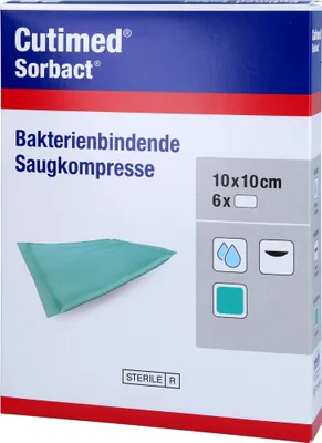 Zdjęcie produktu dla Cutimed Sorbact kompresy chłonne 10x10 cm 6 szt