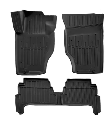 Image de 3D Tapis De Sol en Caoutchouc Premium Pour Kia Sorento 1 2002-2009 5pcs, Bord Haut, Noir, Antidérapant, Toutes Saisons