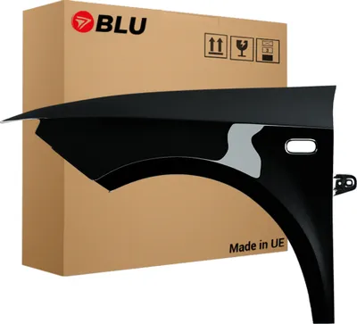 Immagine prodotto di BLU Parafango compatibile con Seat Ibiza (6J - IV 4. Generation) LY9T Sinistra Schwarz MythosSchwarz | 2008-2017 | Anteriore | Verniciato | Pronto per il montaggio | Acciaio