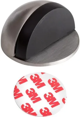 Obrázek produktu pro Walteco Dveřní zarážka, průměr 44x25mm, samolepicí, nerez