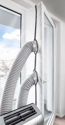 Produktbild von TROTEC AirLock 1000 Tür- und Fensterabdichtung für Mobile Klimageräte, Klimaanlagen und Ablufttrockner Hot Air Stop