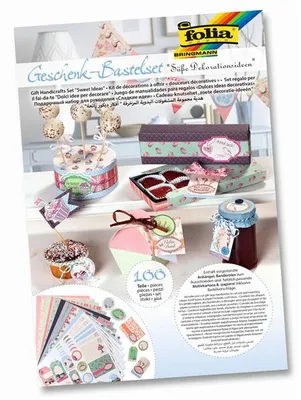 Produktbild von Bastelset „Süße Dekoideen“ – 100 tlg.