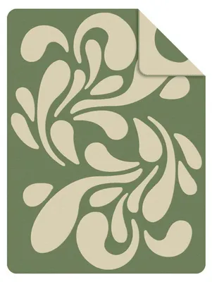 Produktbild von Wohndecke - 150 x 200 cm - Grün - Beige - Mischgewebe - Gemustert