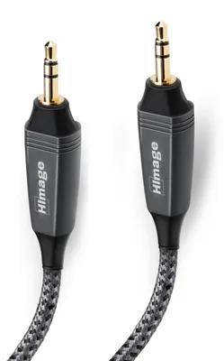 Produktbild von HIMAGE HIAJACK35M15MMG, 3.5mm, Männlich, 3.5mm, Männlich, 1,5 m, Schwarz, Grau