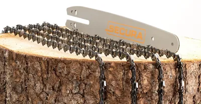 Produktbild von 4x Sägekette + Schwert SECURA 30cm 1/4" 1,1 64 passend für Ihre Stihl Motorsäge