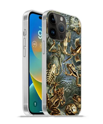 Produktbild von MuchoWow® Handyhülle Schutzhülle Hülle für Apple iPhone 14 Pro - Softcase Batrachia - Haeckel - Alte Meister Silikon Softcase Handy Hülle - Umschlag