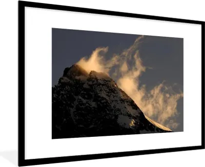 Produktbild von MuchoWow® Gerahmtes Poster Großglockner-Gipfel bei Sonnenaufgang in Österreich 90x60 cm - Poster mit Schwarzem Bilderrahmen Wandposter Rahmen Foto Bilder - Wanddekoration - Fotos