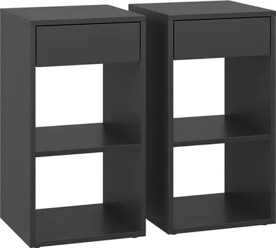 Produktbild von Nachttisch Vicco Dany Anthrazit 2er Set, Model 57882