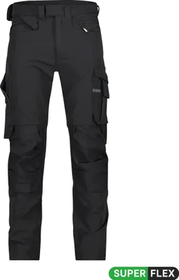 Produktbild von DASSY® Impax Stretch-Arbeitshose Kniepolstertaschen schwarz 52 PLUS