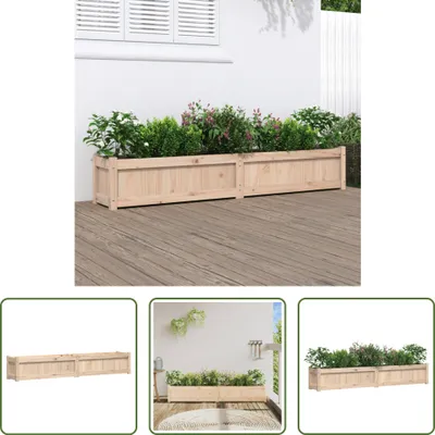 Produktbild von The Living Store Pflanzkübel 180x31x31 cm Massivholz Kiefer