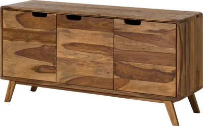 Produktbild von MASSIVMOEBEL24 Sideboard Sheesham 134x40x65 natur sandgestrahlt lackiert MALMÖ 2 #206