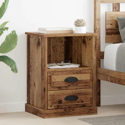 Obrázek produktu pro Maison Exclusive - Noční stolek z recyklovaného dřeva, rozměry 36 x 43 x 60 cm, materiál: dřevovláknitá deska