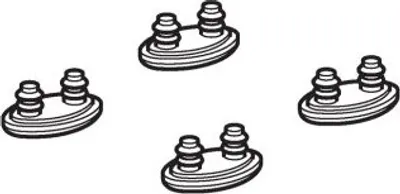 Produktbild von Geberit 242173001 Set Ausgleichspuffer für WC-Sitzring