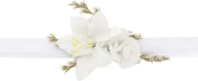 Produktbild von PartyDeco Blumenarmband, Dekoration, Weiß, Weiblich, 50 Stück(e)