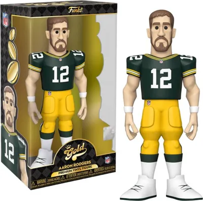 Produktbild von Funko Gold - Premium Vinyl Figure - NFL Green Bay Packers Aaron Rodgers 30cm Chance of Chase