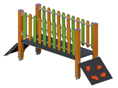 Produktbild von Spielplatz Balancierbrücke Hängebrücke Kletterbrücke Wackelbalken Schwebebalken