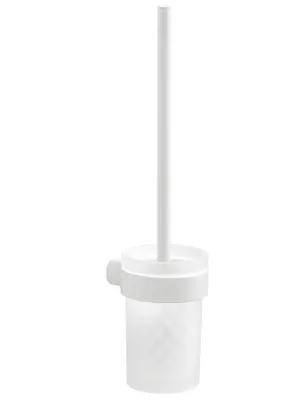 Obrázek produktu pro Závěsná WC štětka PIRENEI, matné sklo, matná bílá