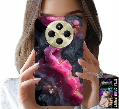 Immagine prodotto di Custodia per Xiaomi Redmi 14C 4G - Rosa marmorizzato, motivi alla moda
